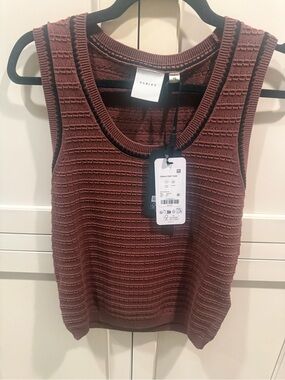 Varley gideon knit tank ironwood